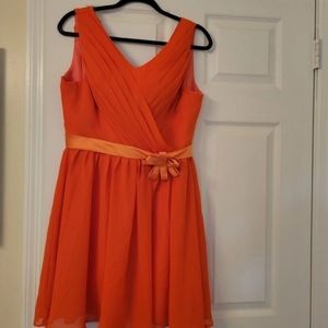 Brand new orange cocktail dress
